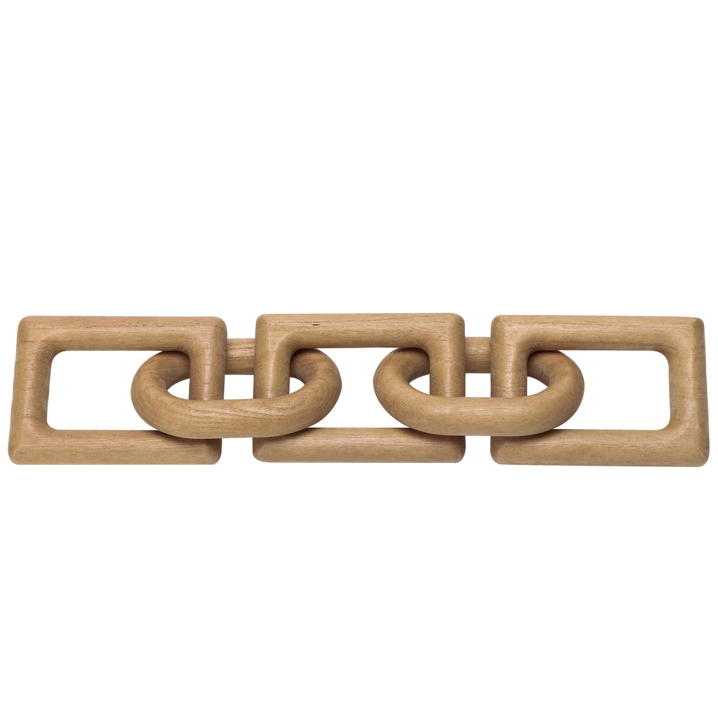 Stunning Light Tan Wood Links - Art Deco Tabletop Decor for a Chic Home Style