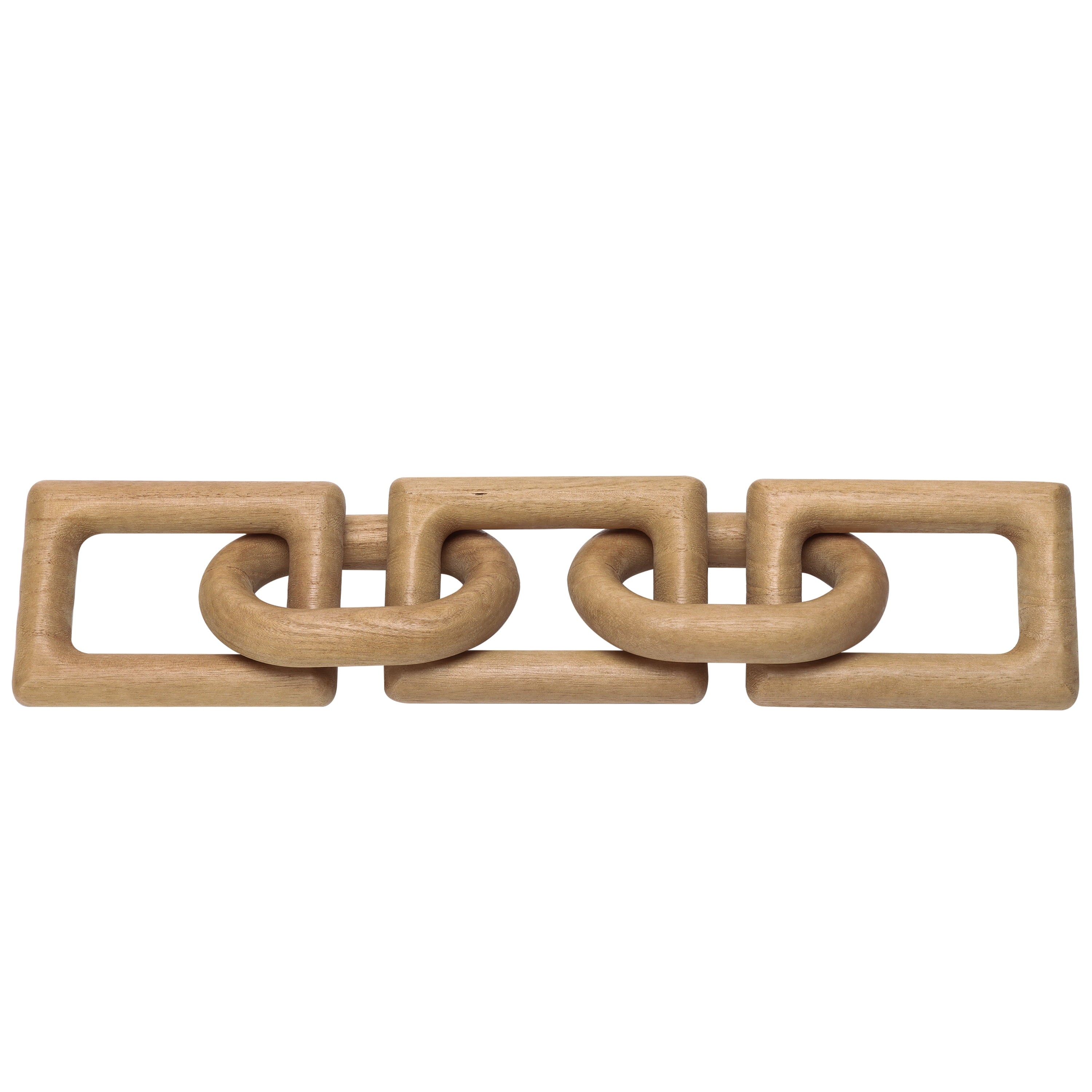 Stunning Light Tan Wood Links - Art Deco Tabletop Decor for a Chic Home Style