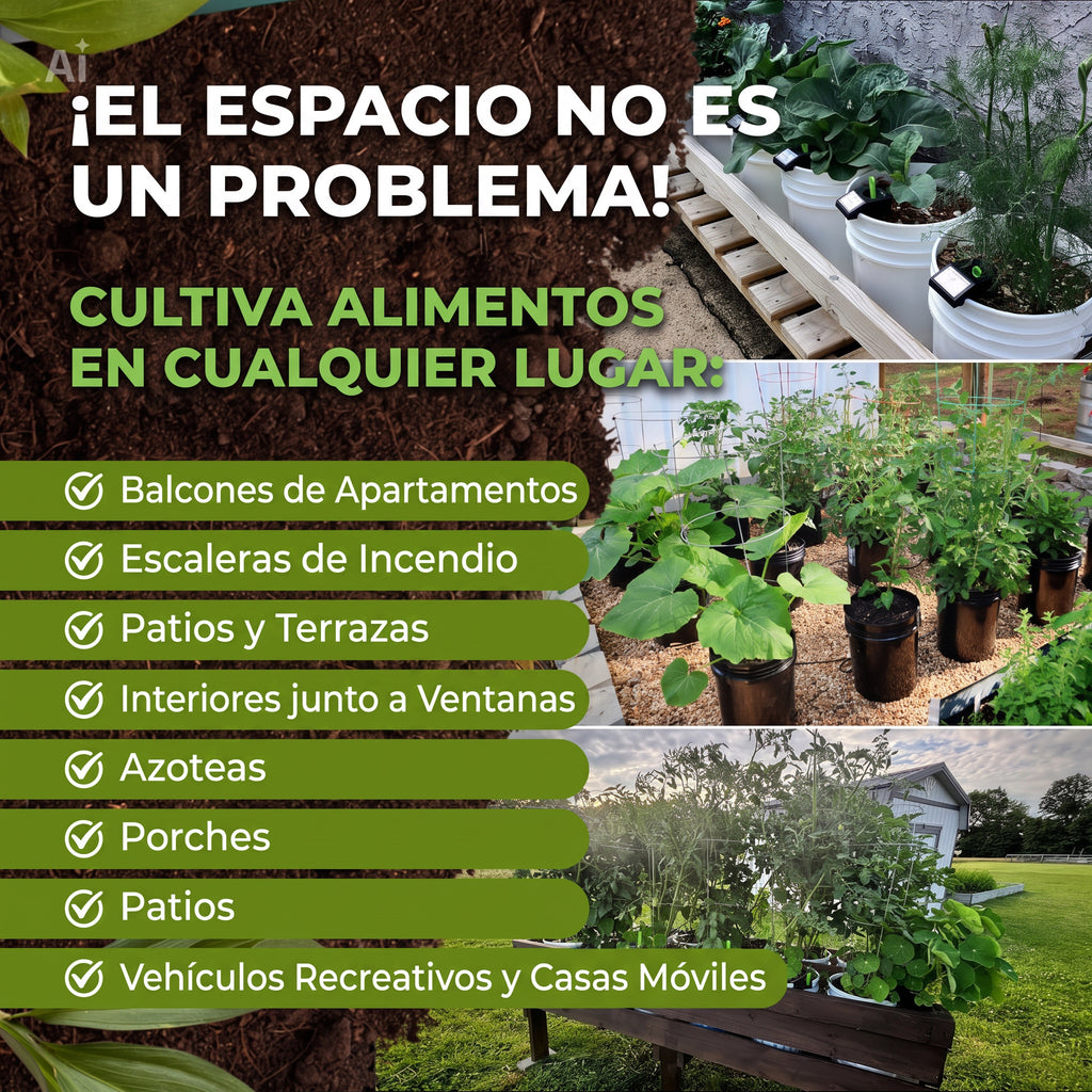 Inserto Auto-regante para Maceta | Reservorio de Agua | Pack de 3