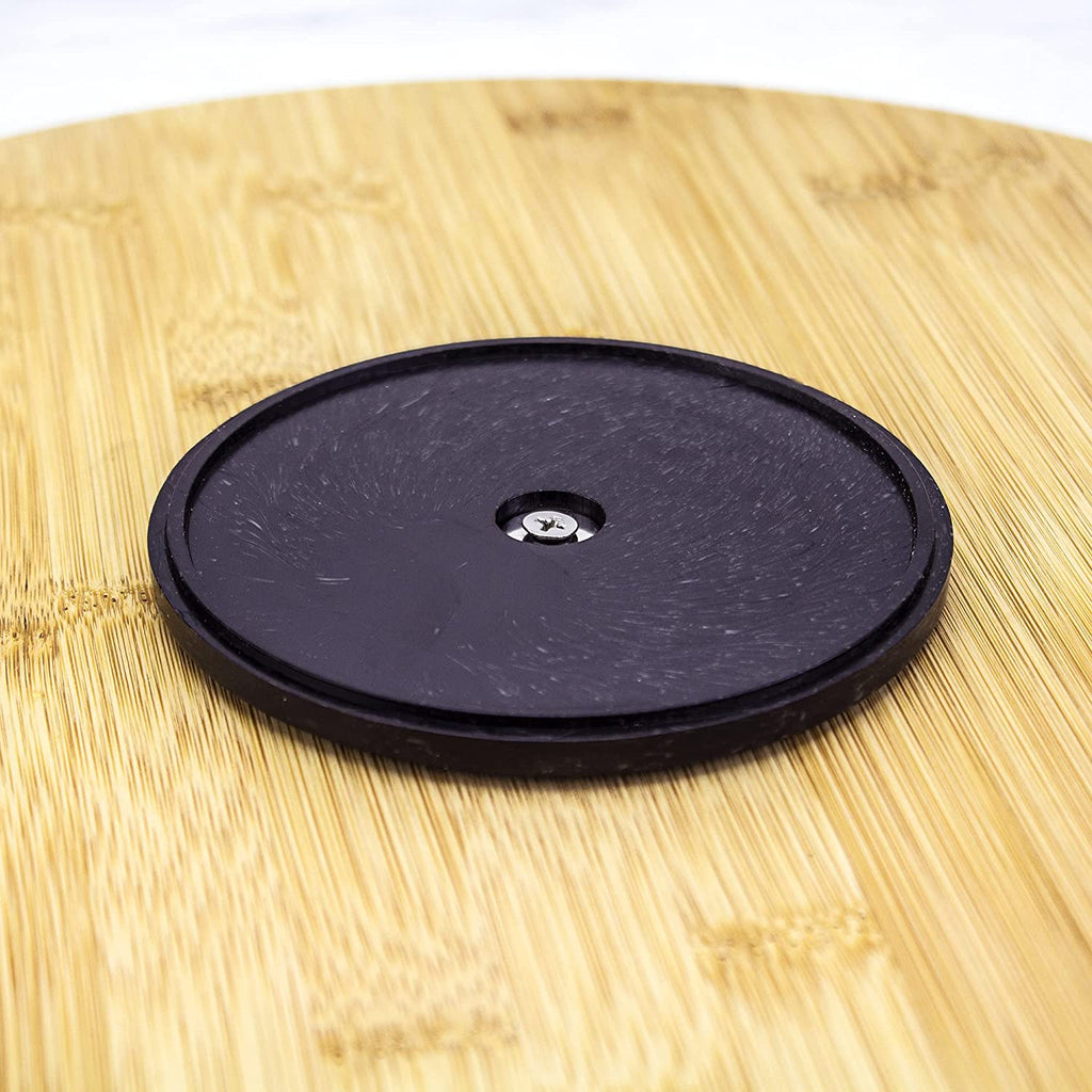 14 Inch Bamboo Lazy Susan Turntable for Kitchen & Table Top | Keep Spices, Sauces, Condiments, and Seasonings within Reach. Sized for Kitchen Cabinets, Pantries, Counters, and Table Tops.