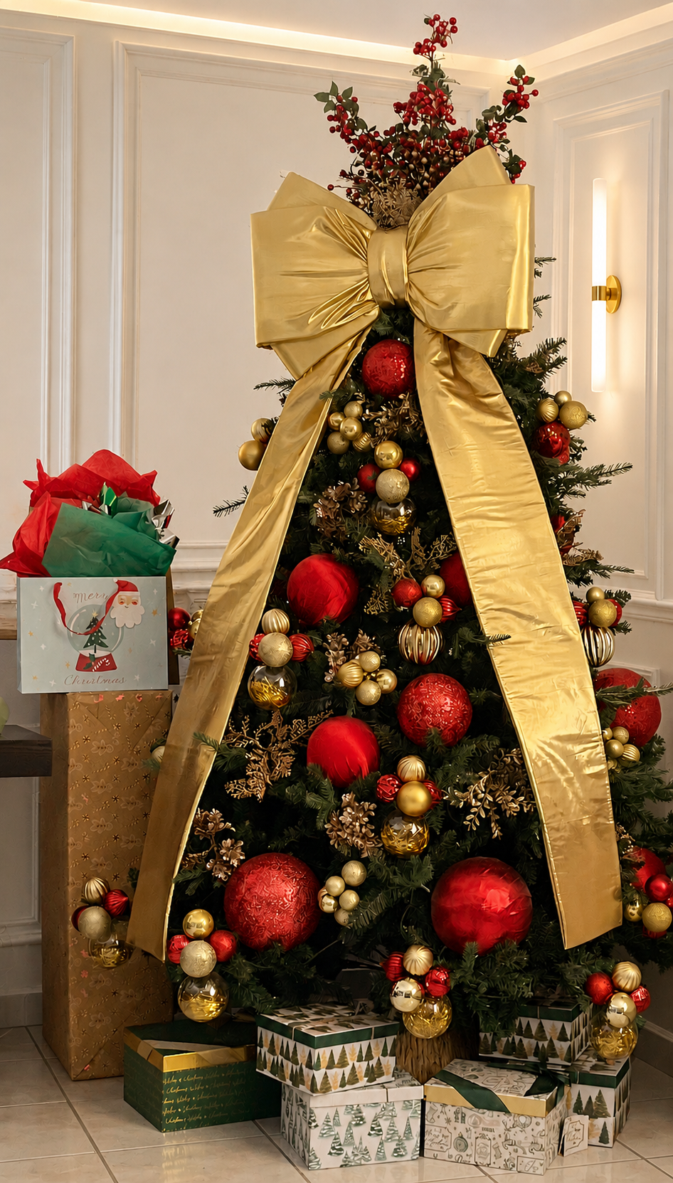 Lazo Gigante Navideño Personalizado
