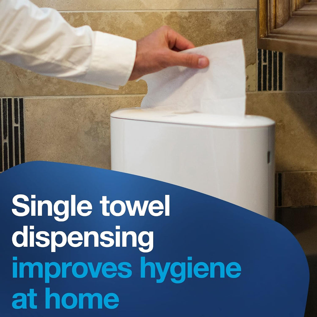 Xpress Paper Towel Dispenser, H2/H23 Multifold Compatible, 302020 | White, Compact Design for Home & Commercial Use