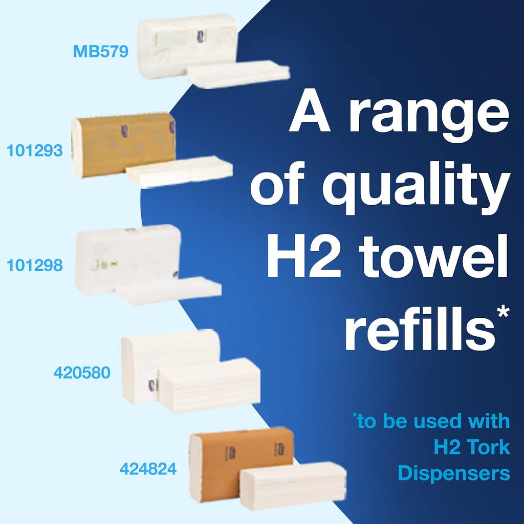 Xpress Paper Towel Dispenser, H2/H23 Multifold Compatible, 302020 | White, Compact Design for Home & Commercial Use
