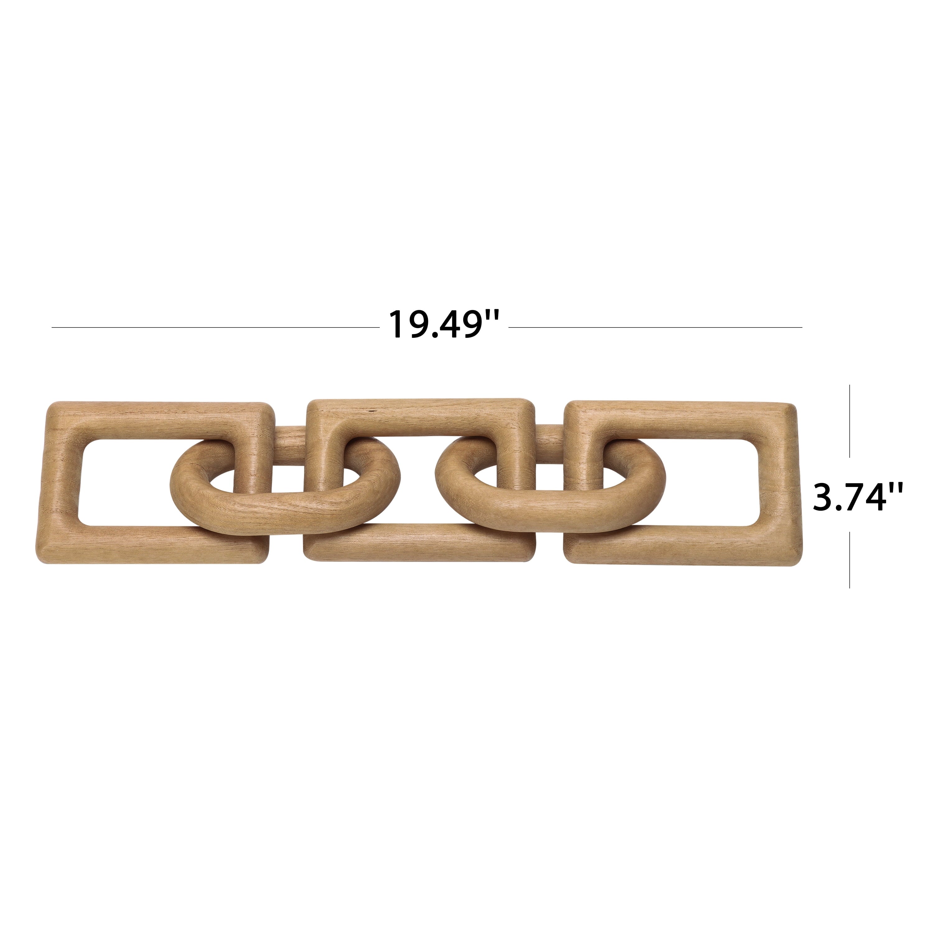 Stunning Light Tan Wood Links - Art Deco Tabletop Decor for a Chic Home Style