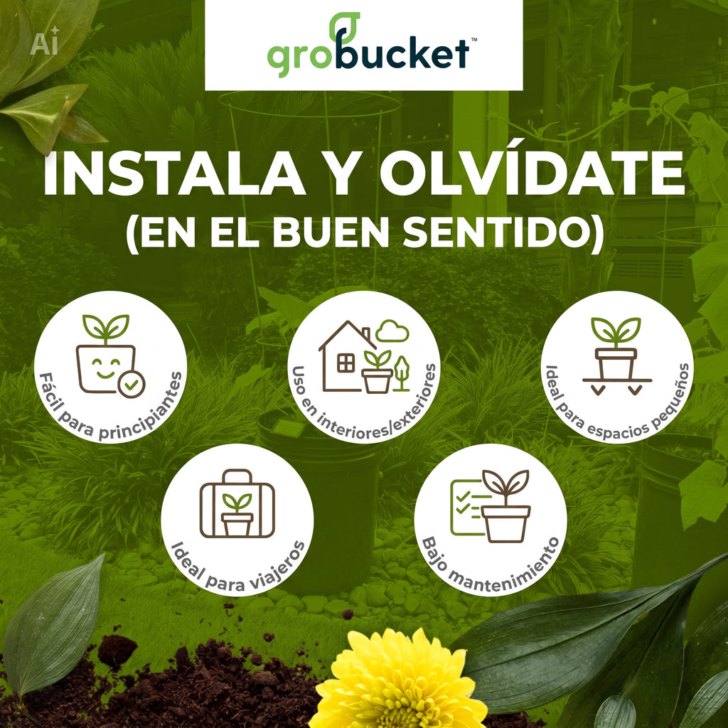 Inserto Auto-regante para Maceta | Reservorio de Agua | Pack de 3