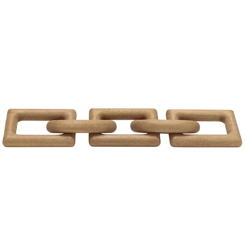 Stunning Light Tan Wood Links - Art Deco Tabletop Decor for a Chic Home Style