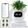 Smart Plant Pot with Screen, 80Ml Self-Watering Planter White