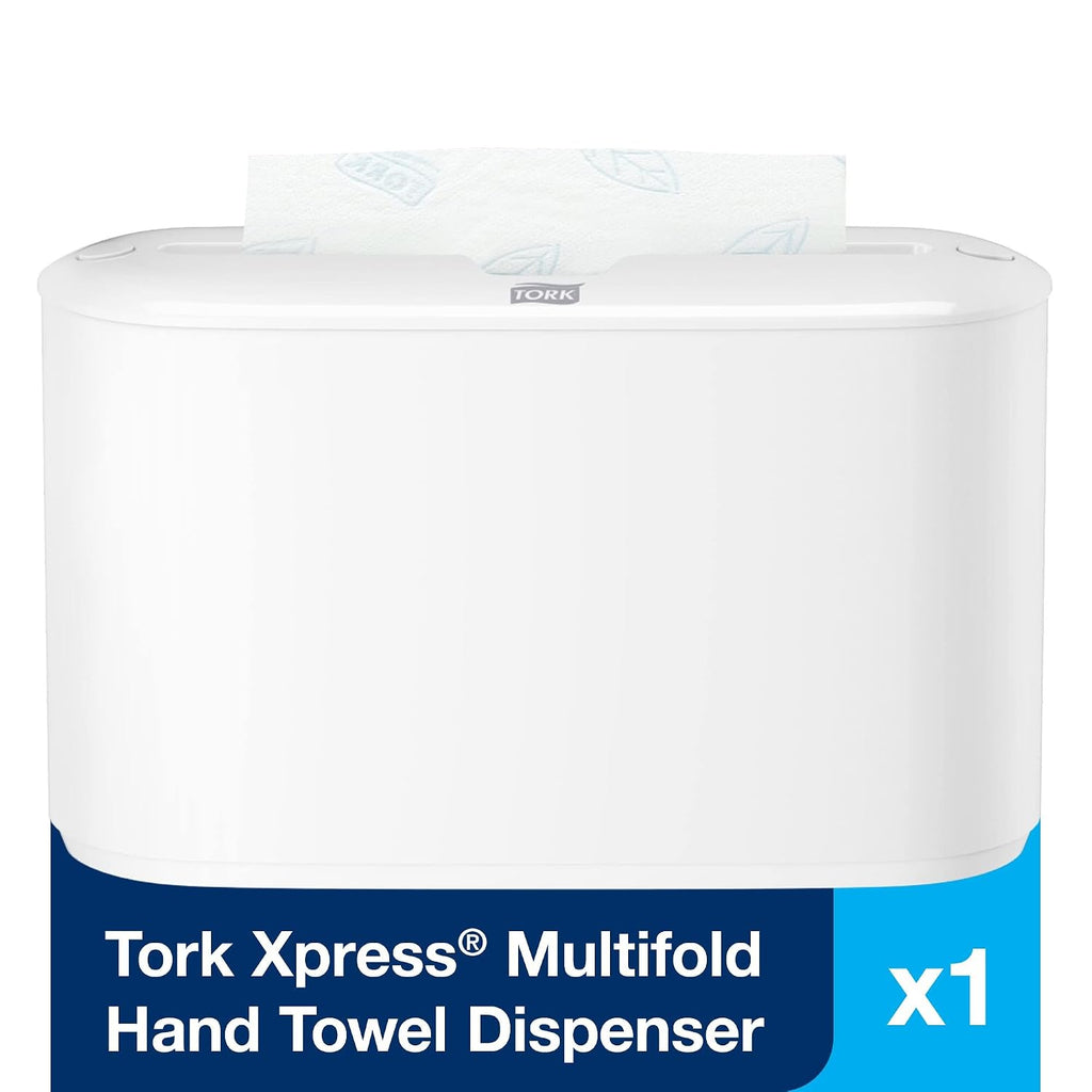 Xpress Paper Towel Dispenser, H2/H23 Multifold Compatible, 302020 | White, Compact Design for Home & Commercial Use