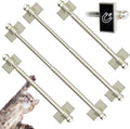 Magnetic Towel Holder for Refrigerator - 4 Pack - Classic Silver