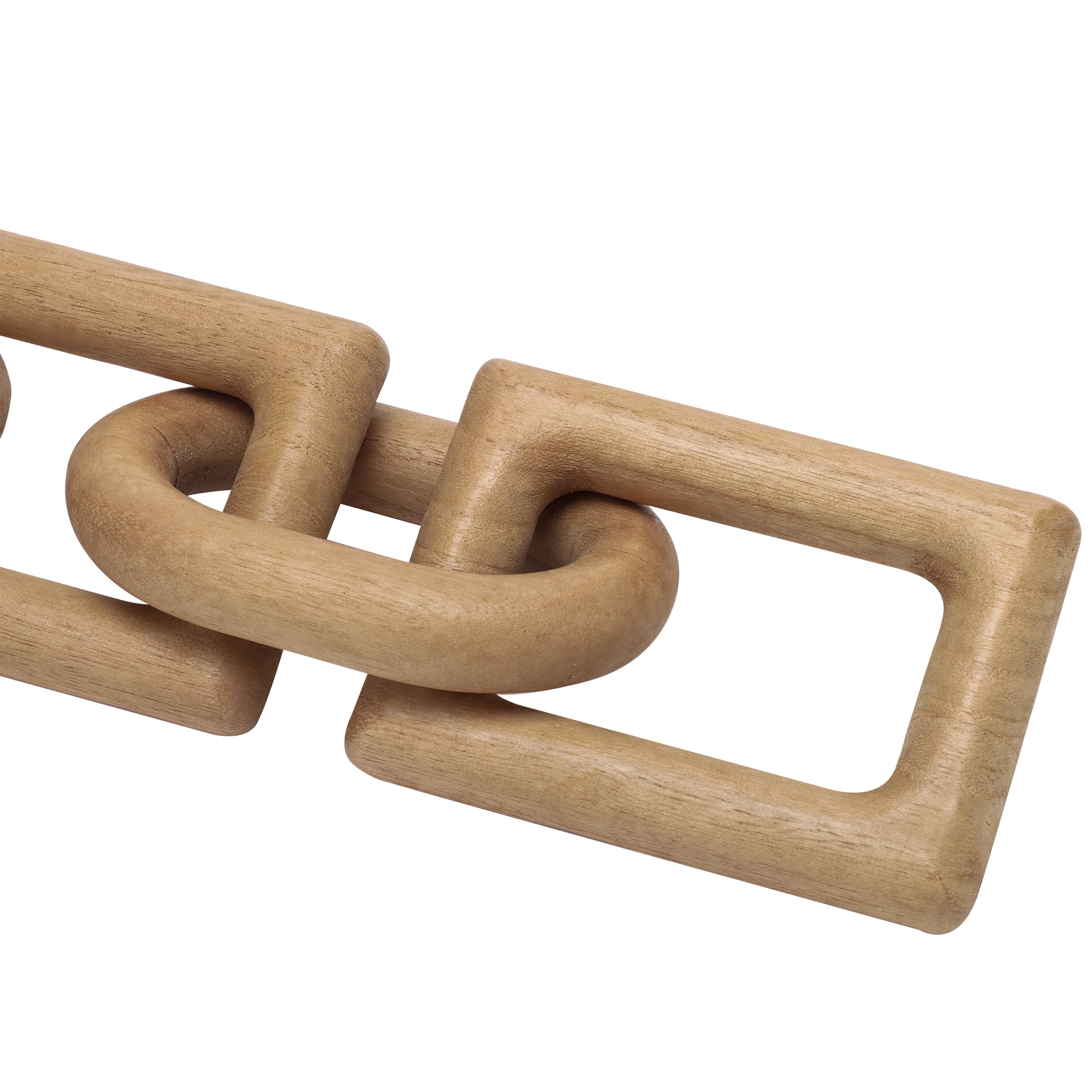 Stunning Light Tan Wood Links - Art Deco Tabletop Decor for a Chic Home Style